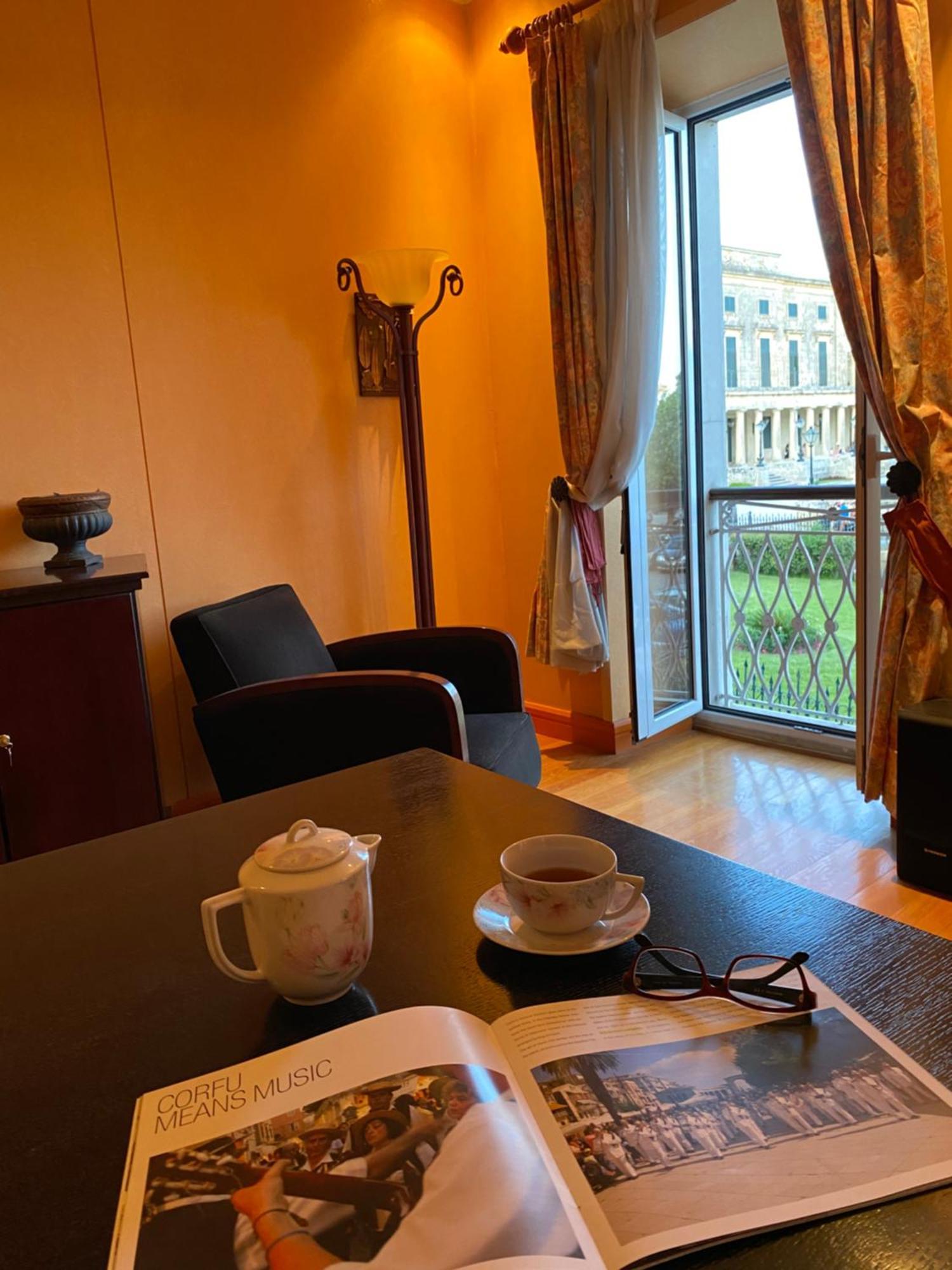 Palazzo Luxury Suite - View To Liston Square & Old Fortress Of Corfu Old Town Bagian luar foto